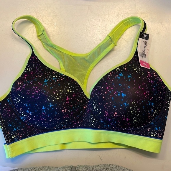 Youmita Strappy Back Sports Bra. NWT. D398/A363 - Picture 1 of 5